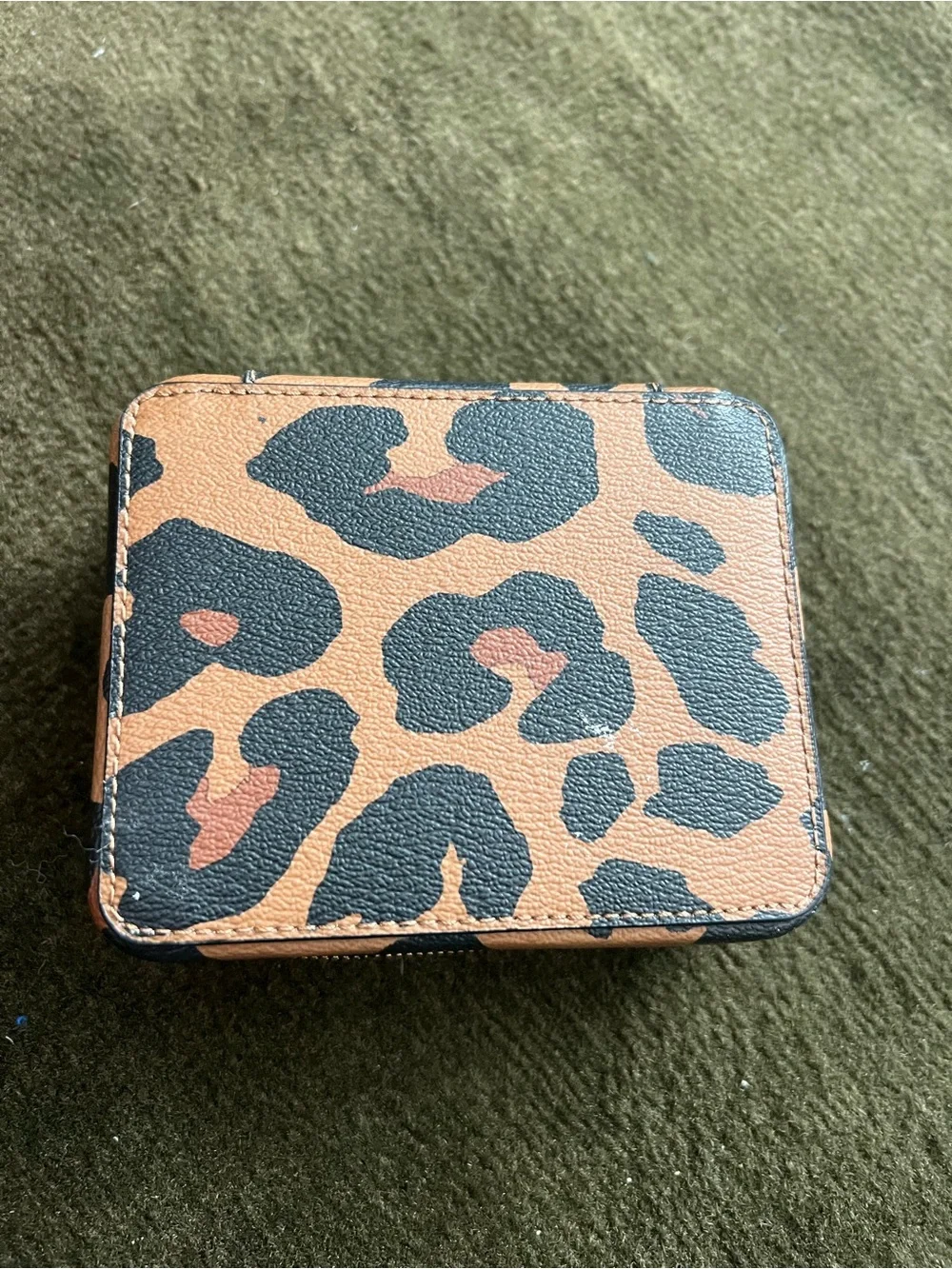 Coach Jewelry Travel Holder - Brown & Black Leopard Print